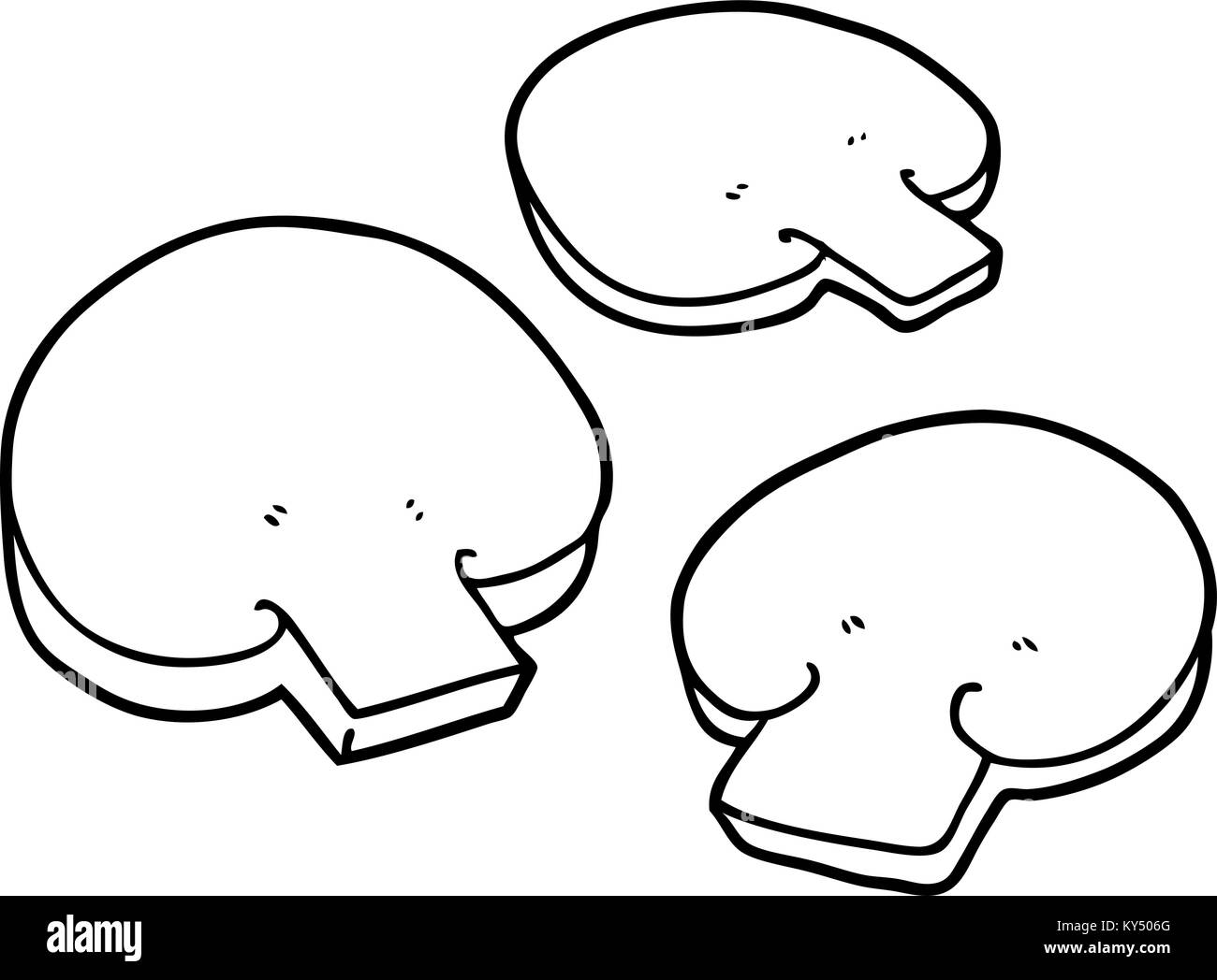 Cartoon di funghi Illustrazione Vettoriale