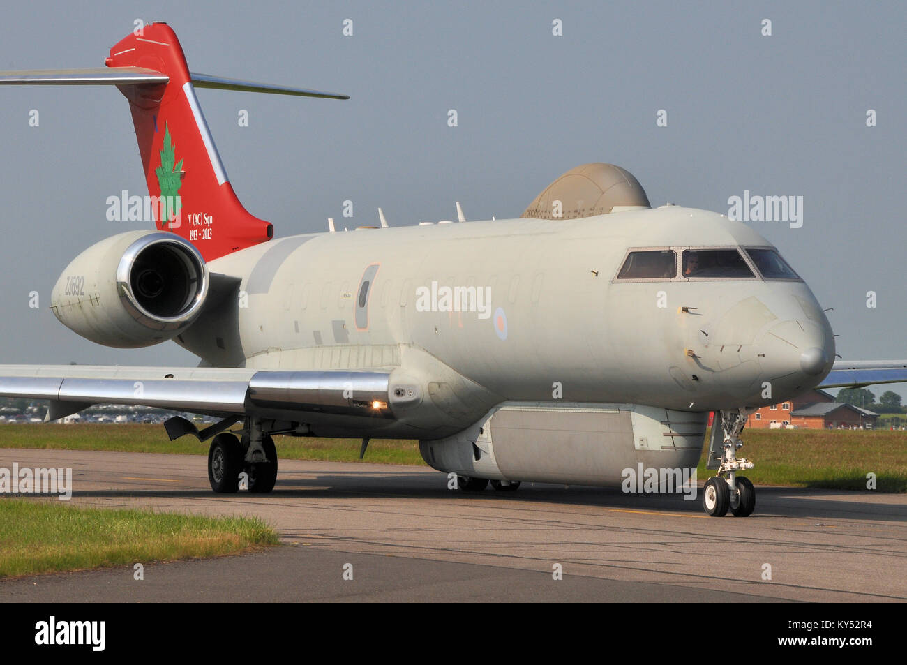 Raytheon Sentinel R1 airborne battlefield e la messa a terra degli aeromobili di sorveglianza gestito dalla Royal Air Force. Basato sul Bombardier Global Express Foto Stock