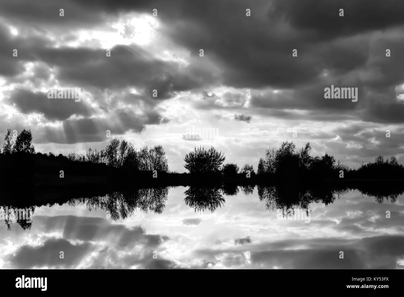 Il lago Foto Stock