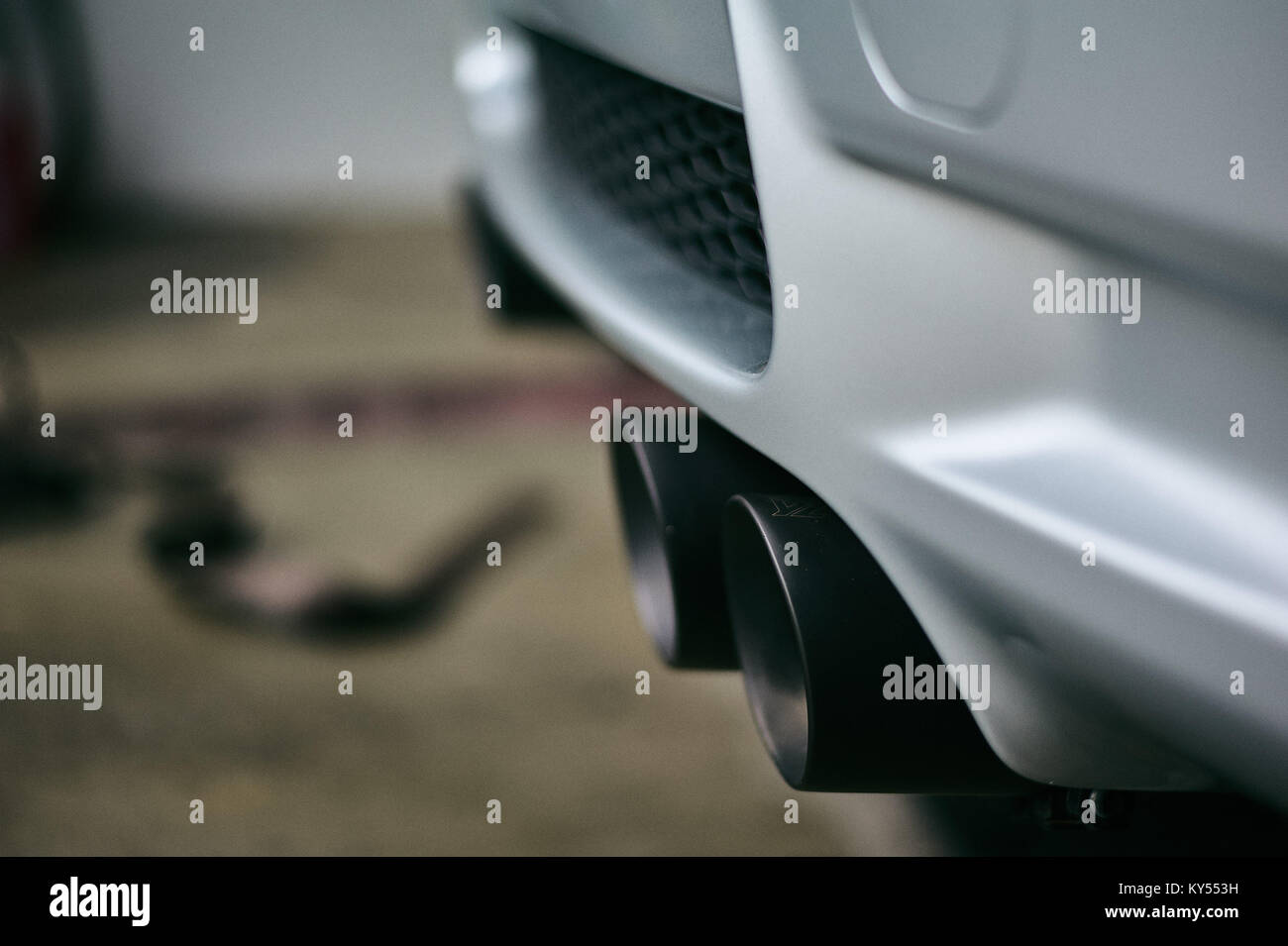 BMW M3 Scarico Foto Stock