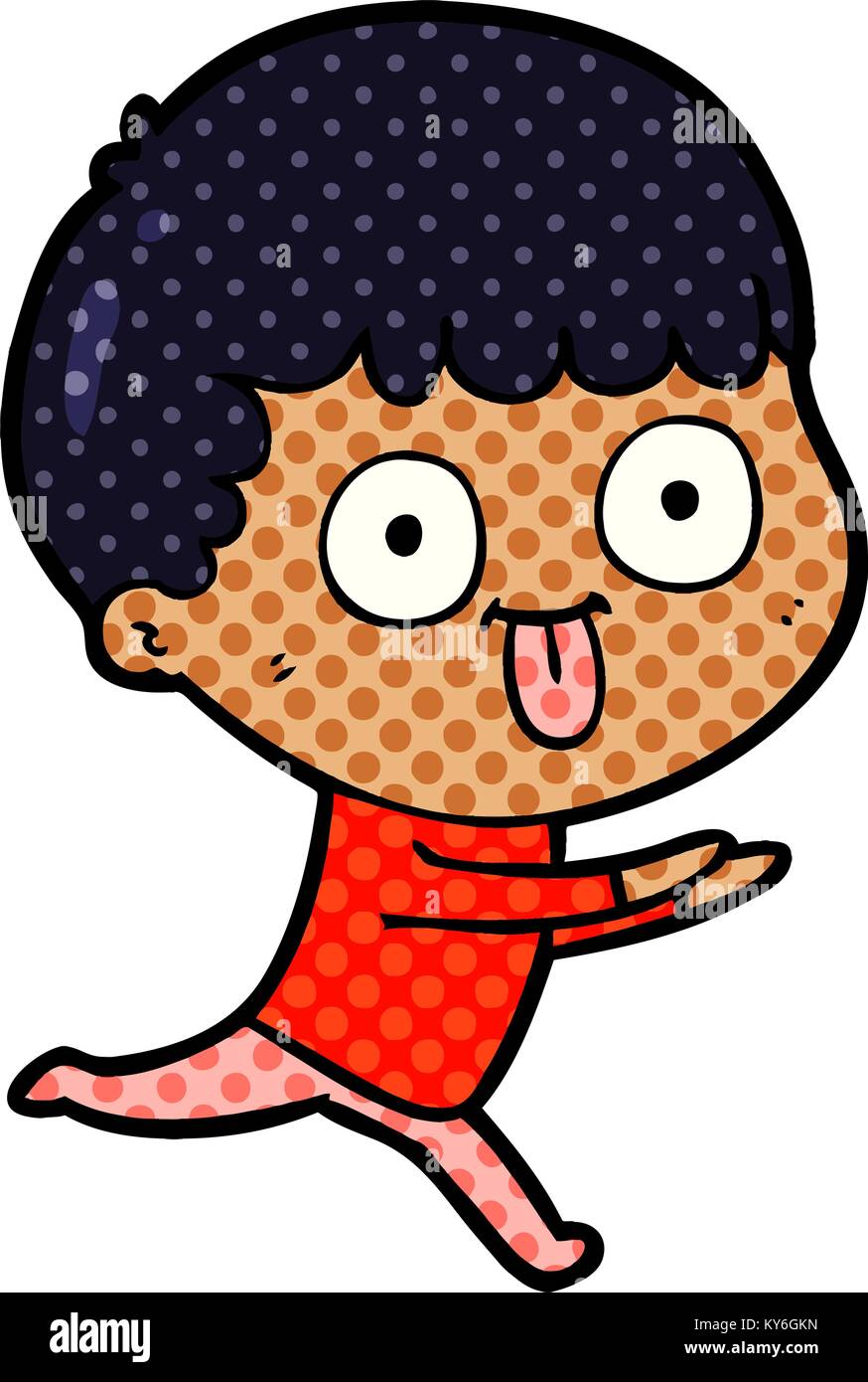 Cartoon uomo staring Illustrazione Vettoriale