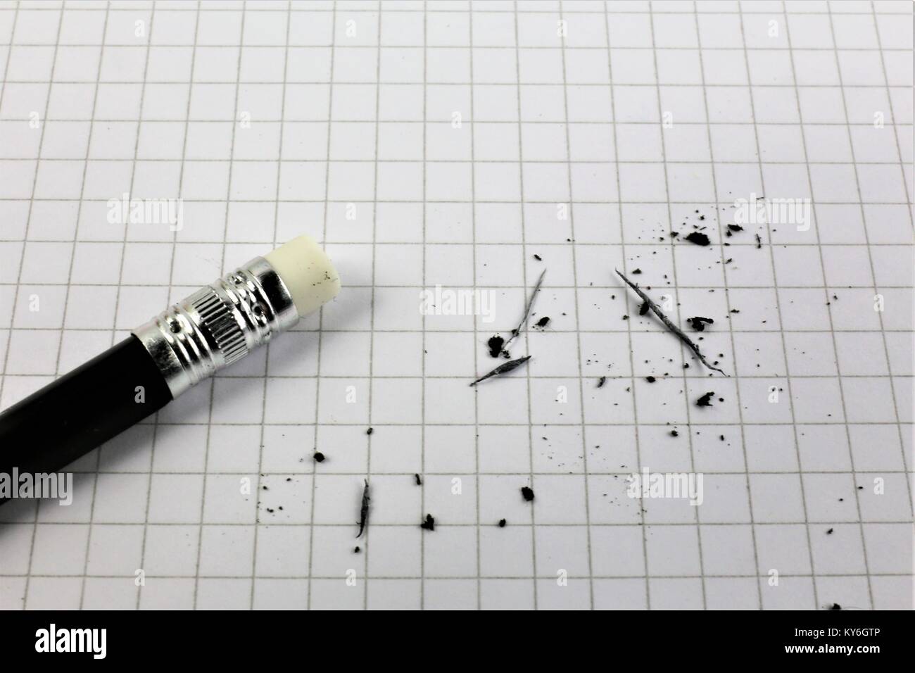 Un'immagine concettuale di una correzione di errore, errore - con spazio di copia Foto Stock