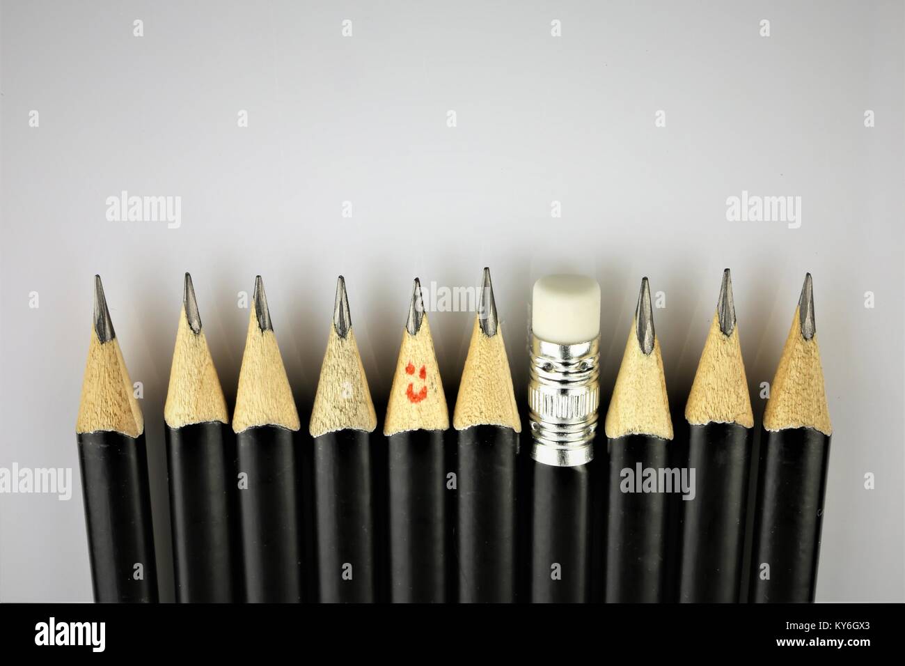 Un'immagine concettuale di una correzione di errore, errore - con spazio di copia Foto Stock