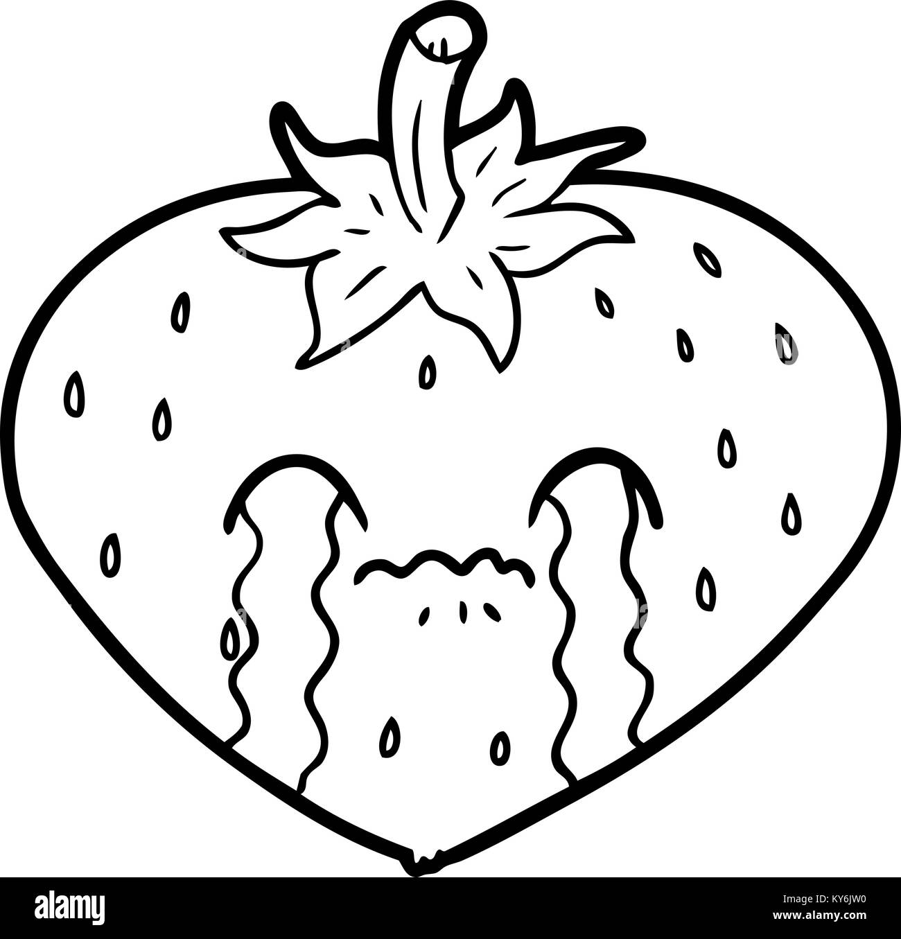 Cartoon fragola Illustrazione Vettoriale