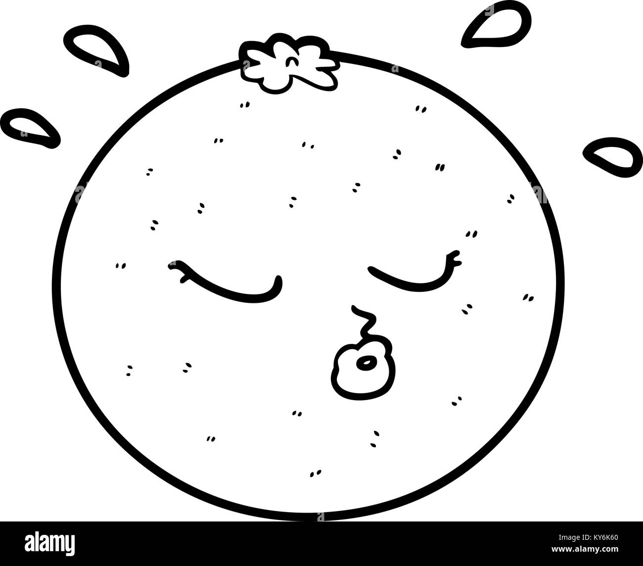 arancio del fumetto Illustrazione Vettoriale