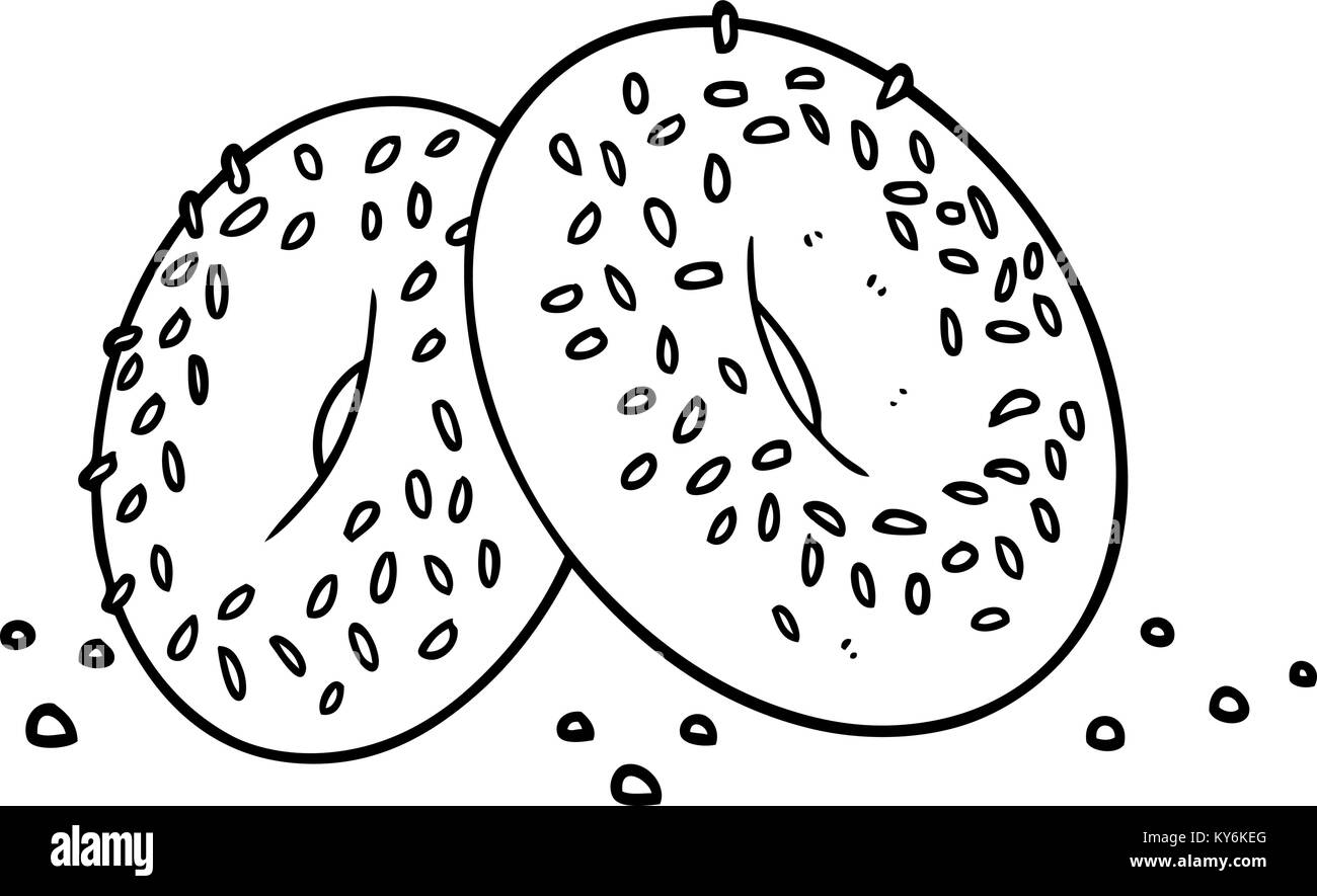 Cartoon bagel Illustrazione Vettoriale