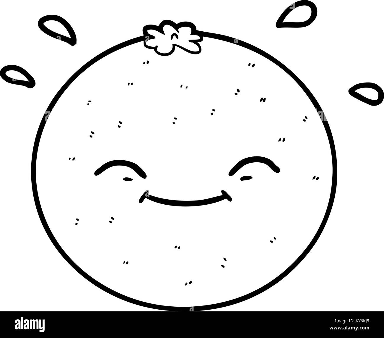 arancio del fumetto Illustrazione Vettoriale