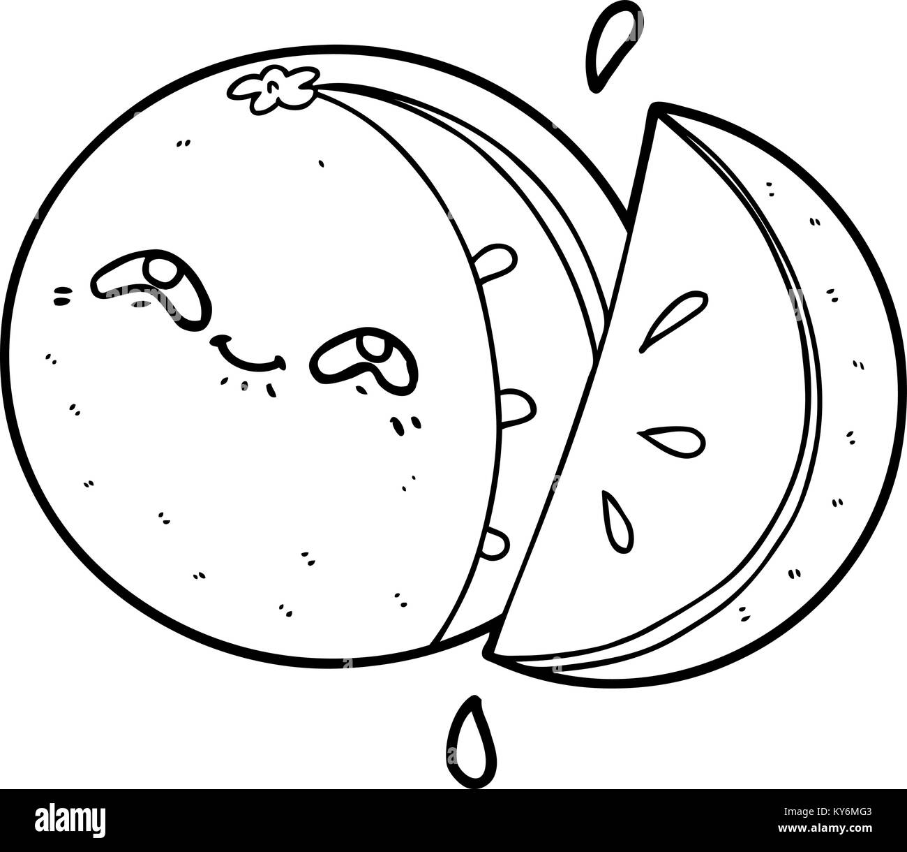 arancio del fumetto Illustrazione Vettoriale