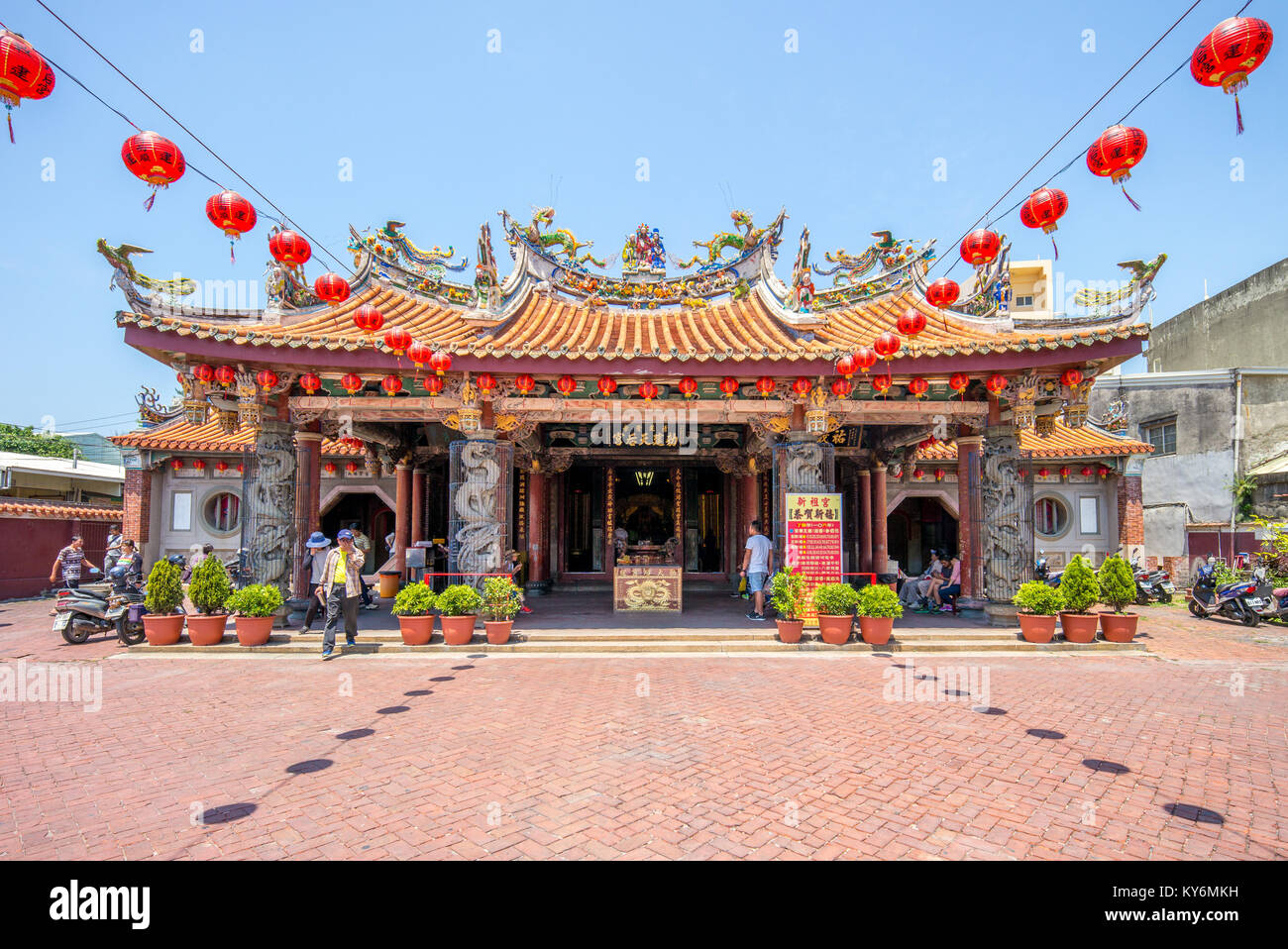 Lukang Mazu Temple di Changhua, Taiwan Foto Stock