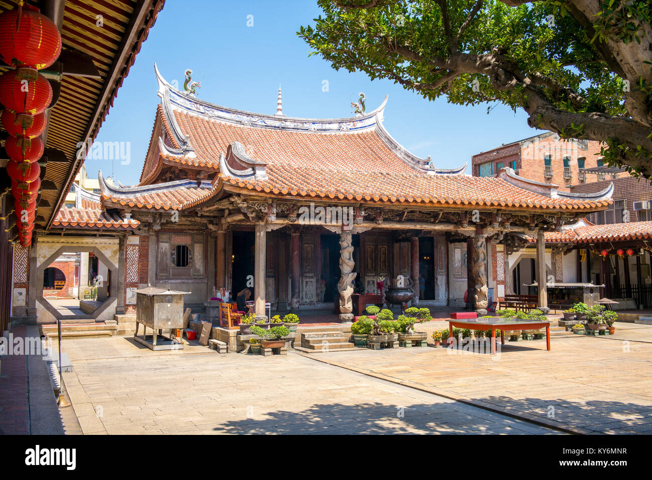 Lukang tempio Longshan in changhua Foto Stock