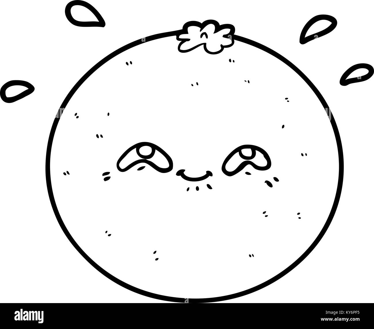 arancio del fumetto Illustrazione Vettoriale