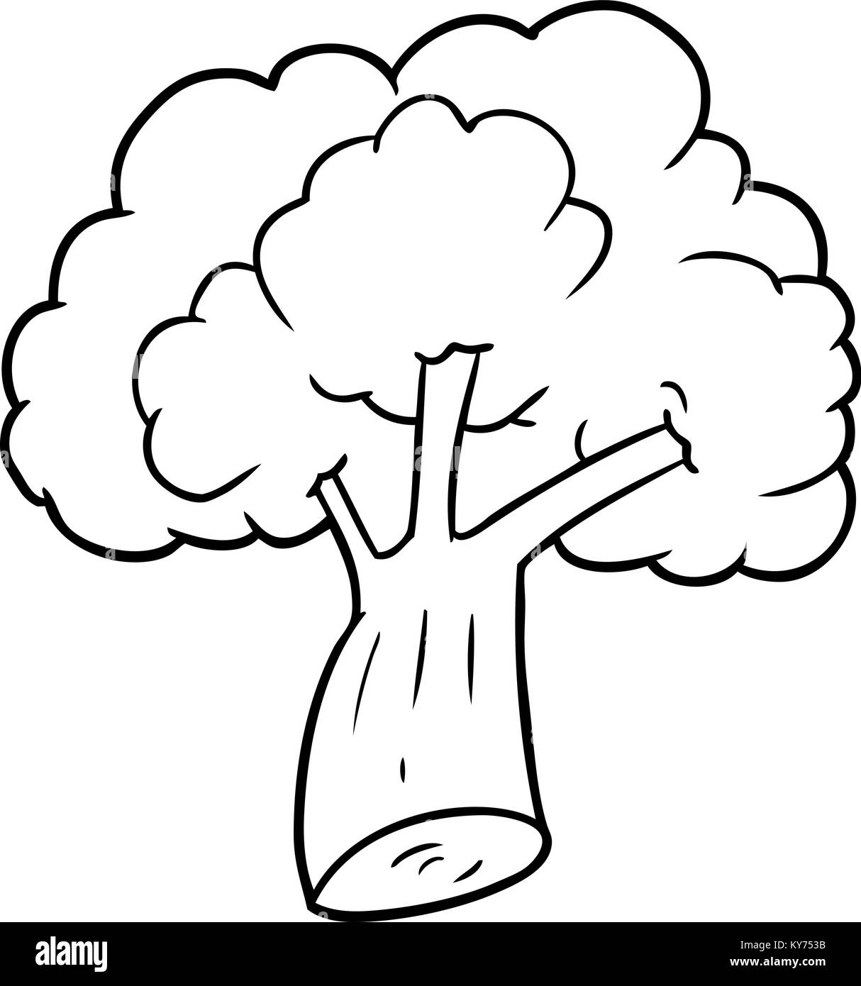 Cartoon broccoli Illustrazione Vettoriale