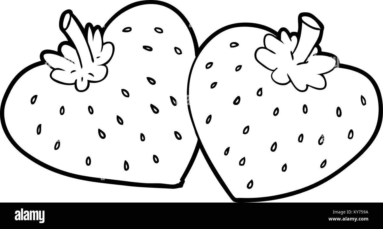 Cartoon di fragole Illustrazione Vettoriale