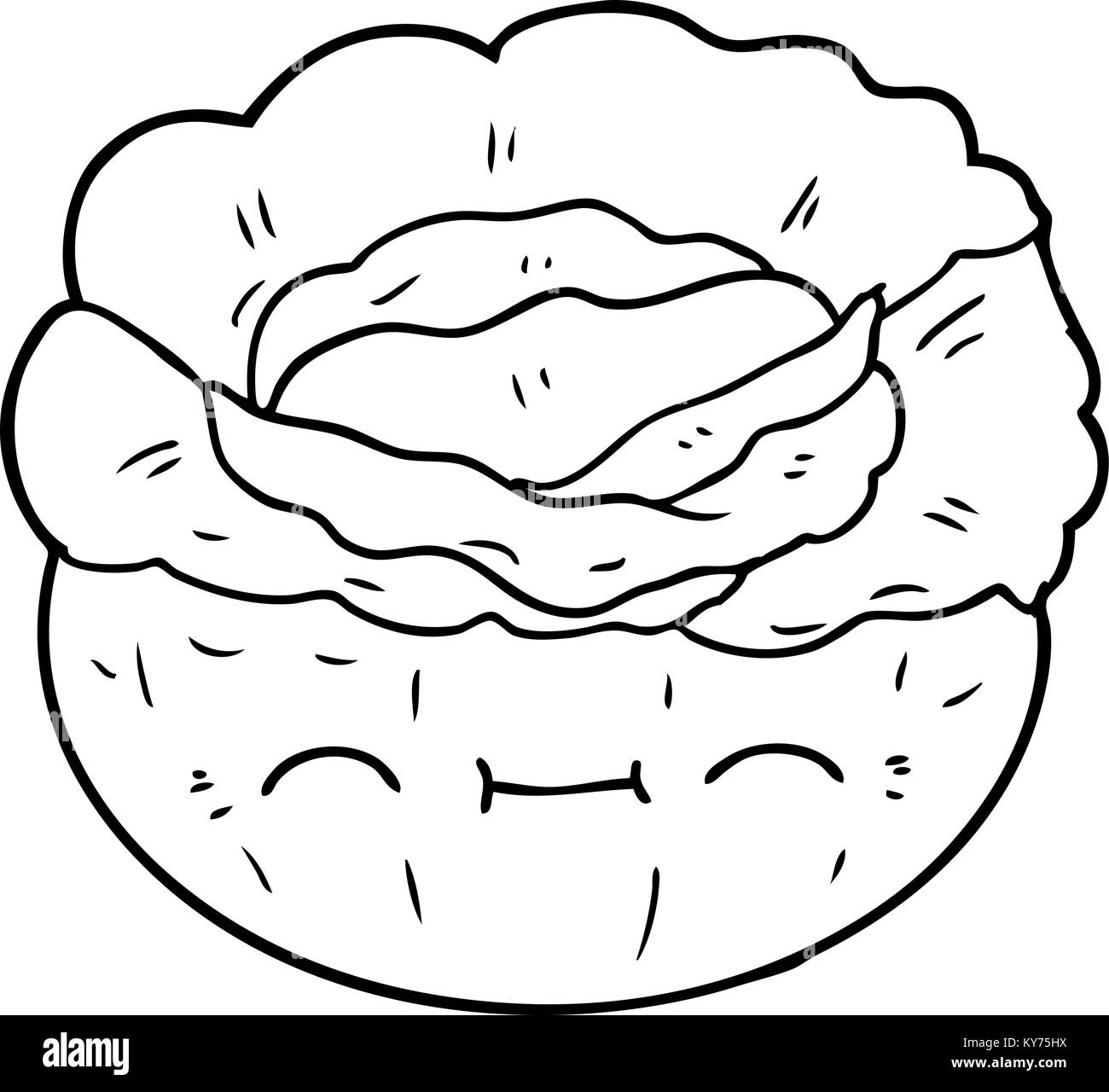 Cavolo cartoon Illustrazione Vettoriale