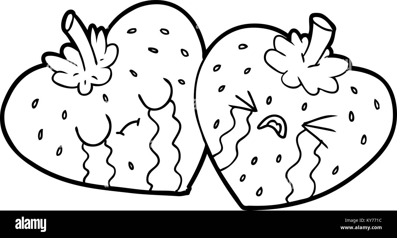 Cartoon di fragole Illustrazione Vettoriale