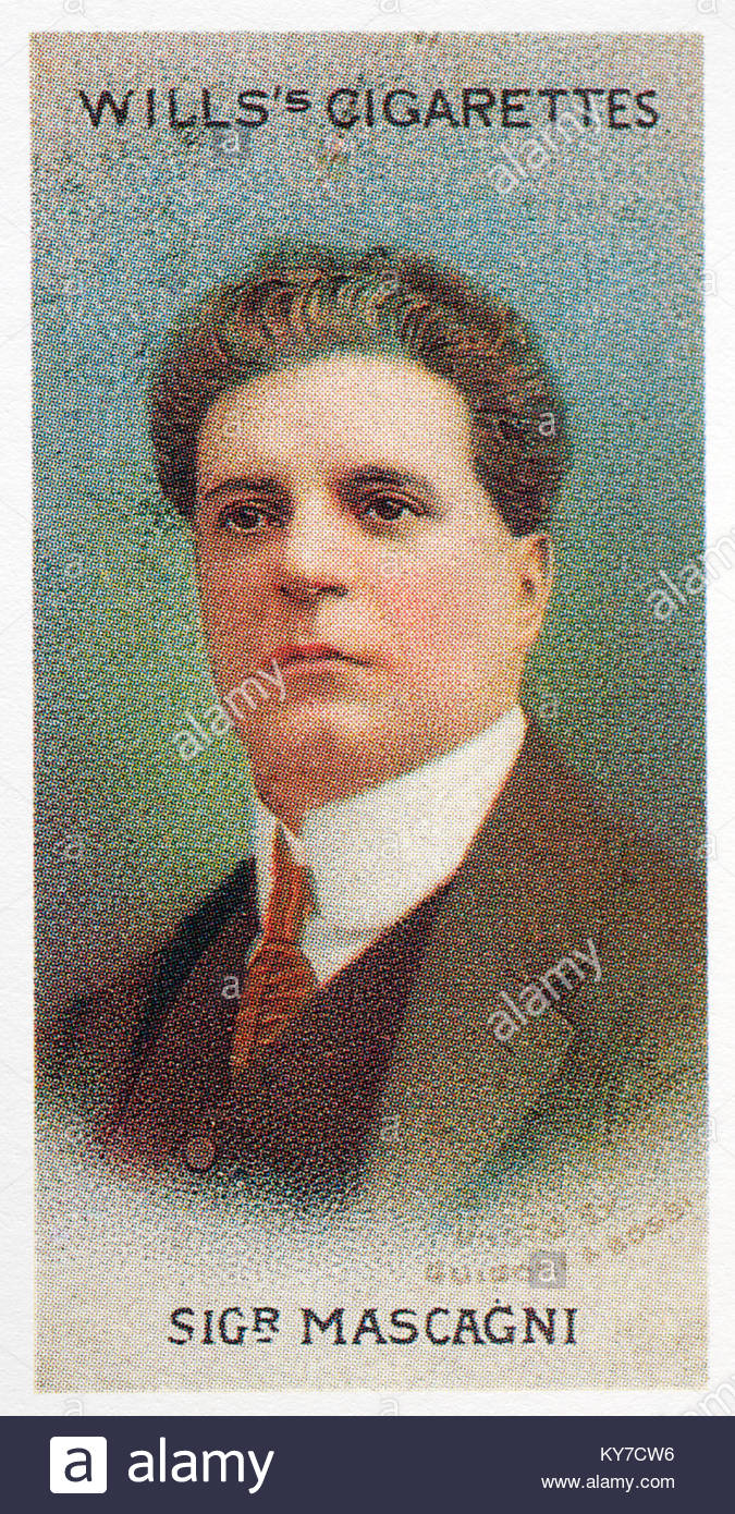 Pietro Mascagni fu un compositore italiano 1863 - 1945 Foto Stock