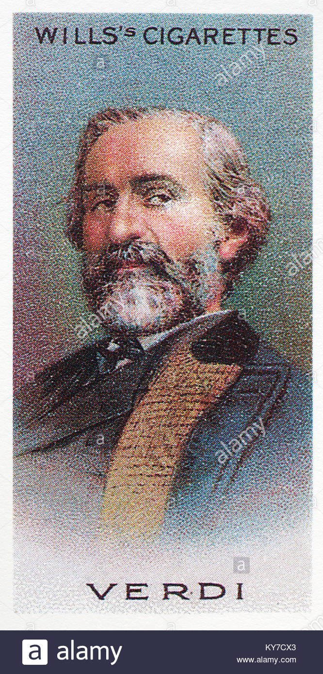 Giuseppe Verdi fu un'opera italiana compositore 1813 -1901 Foto Stock