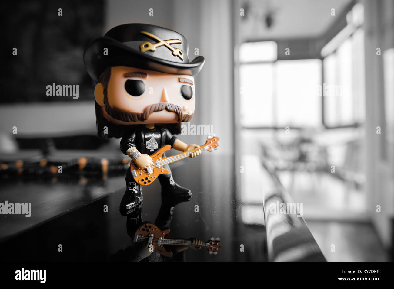 Azione figura di Lemmy Kilmister da Motorhead band Foto Stock