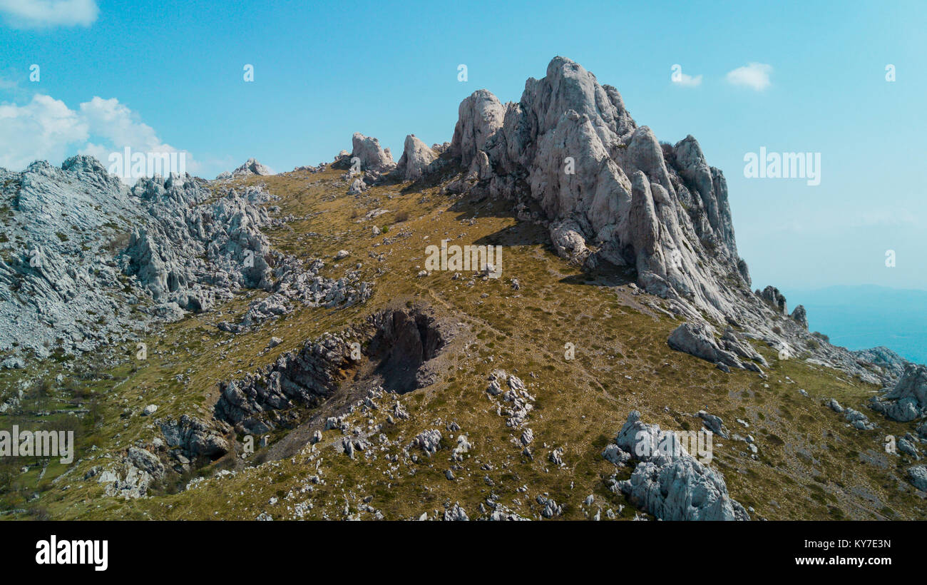 Tulove Grede, montagna di Velebit, Croazia Foto Stock