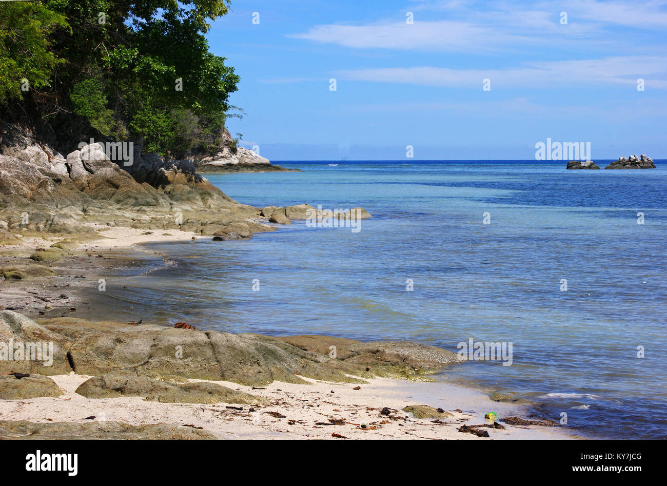 Labuana Beach, Donggala, Sulawesi centrali, Indonesia Foto Stock