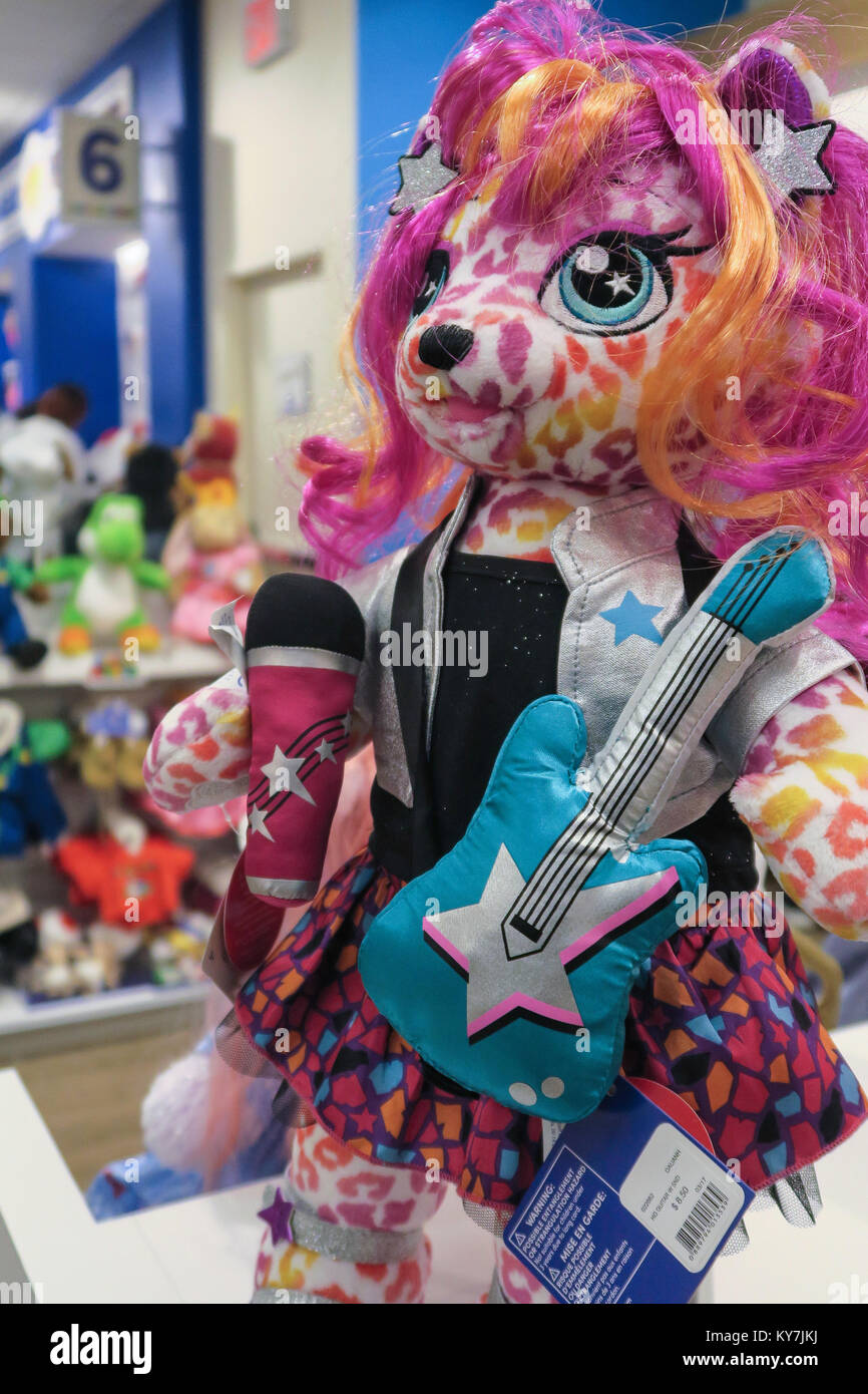 Build-un-Bear Workshop sulla West 34th Street, New York, Stati Uniti d'America Foto Stock