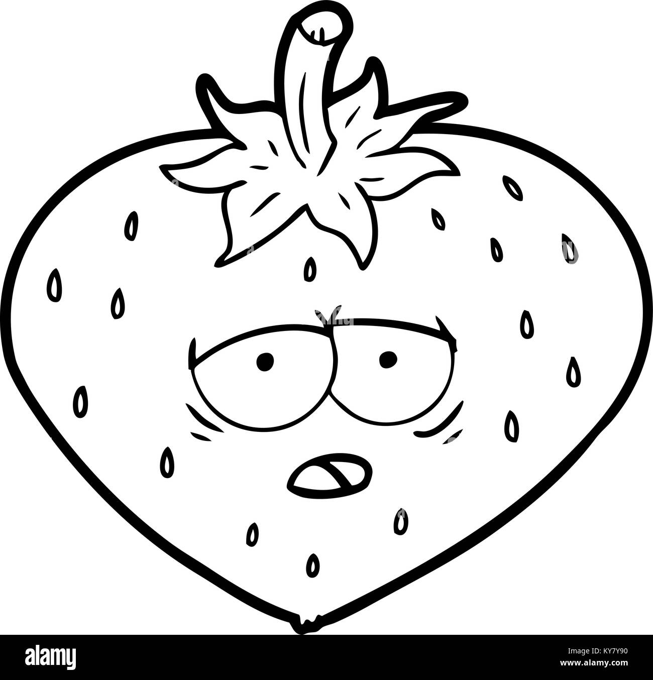 Cartoon fragola Illustrazione Vettoriale