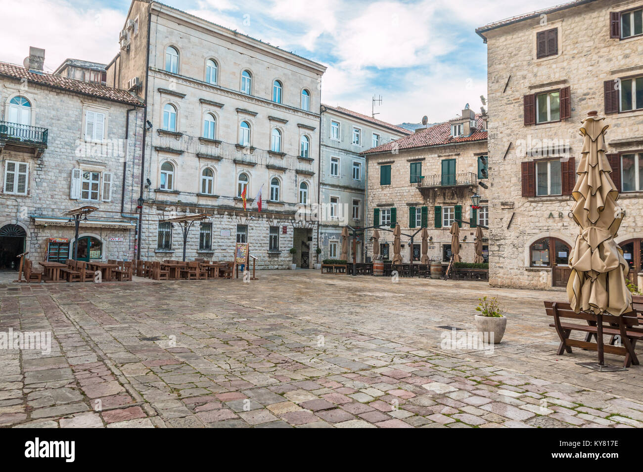 Città vecchia di Kotor Montenegro Foto Stock