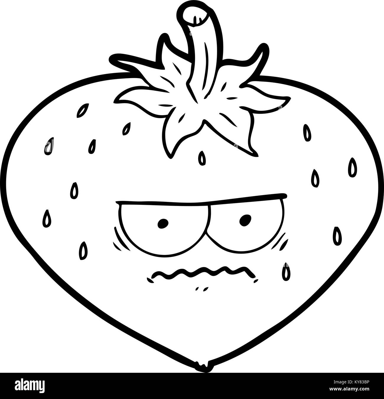 Cartoon fragola Illustrazione Vettoriale