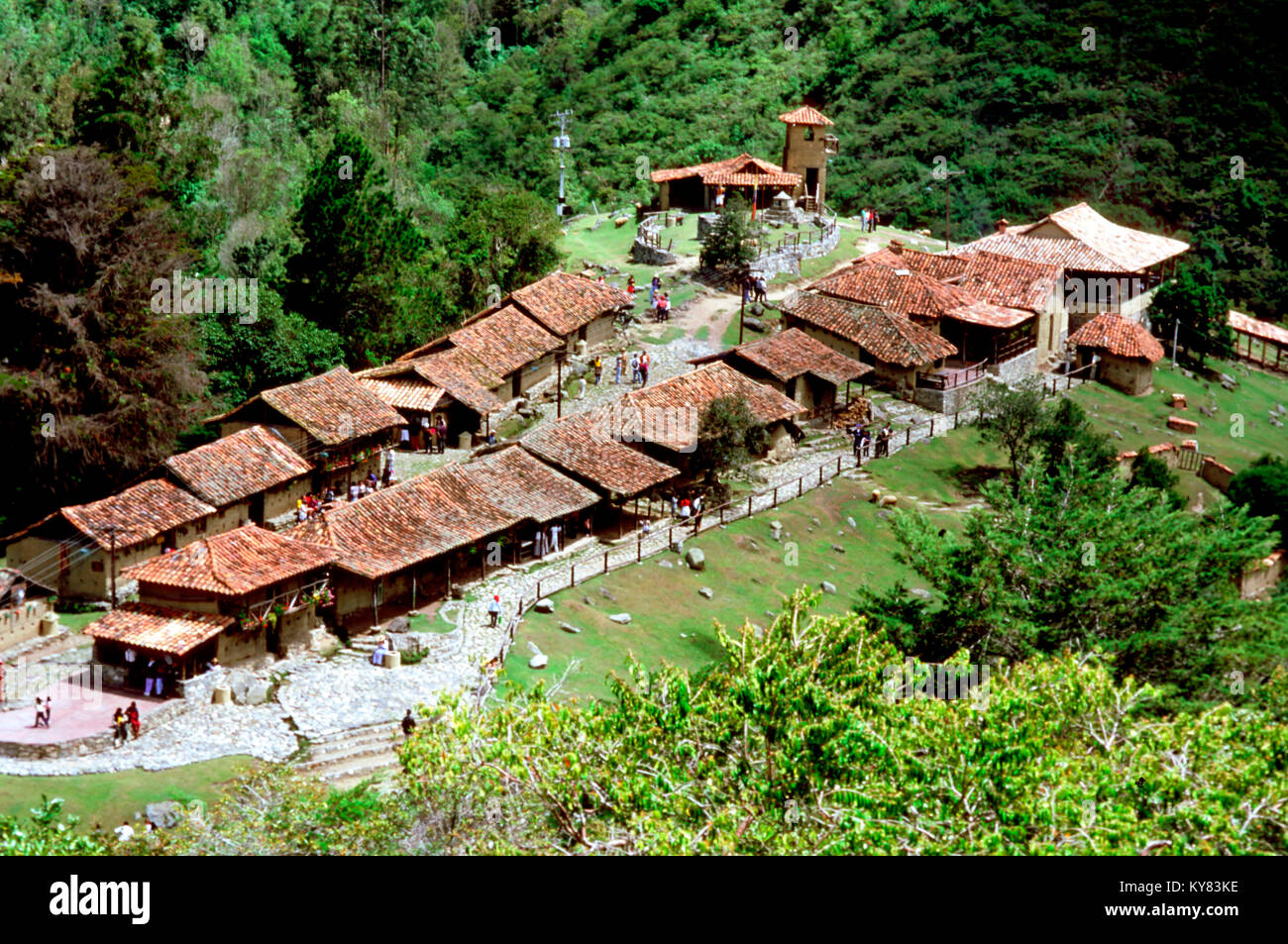 Los Aleros parco tematico del tipico villaggio andino di Merida in Venezuela Foto Stock