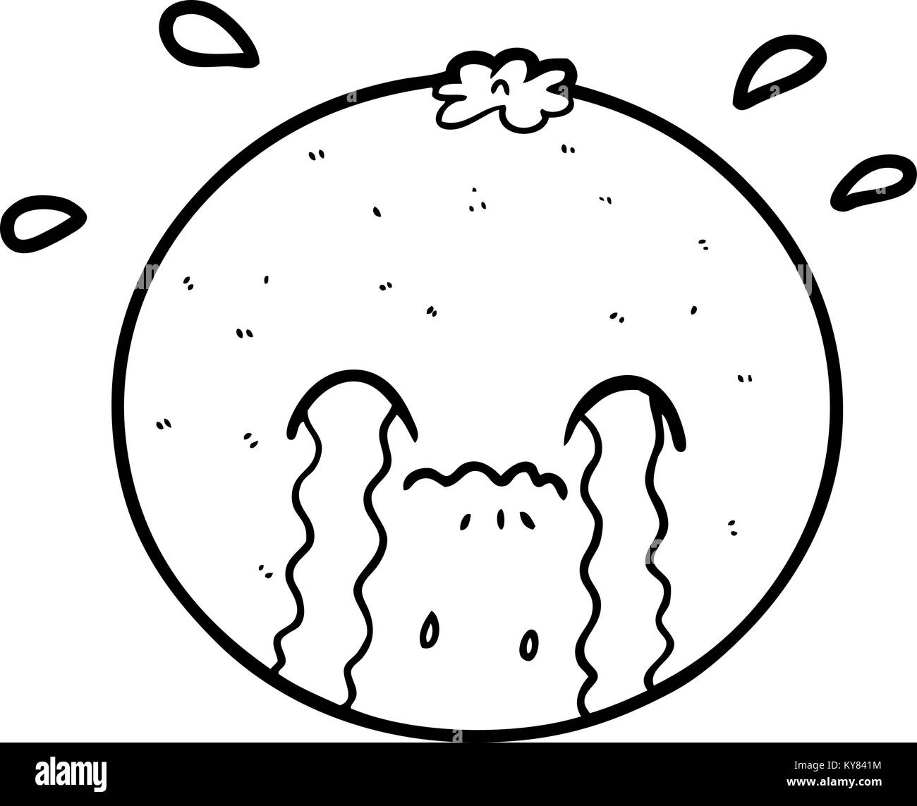 arancio del fumetto Illustrazione Vettoriale