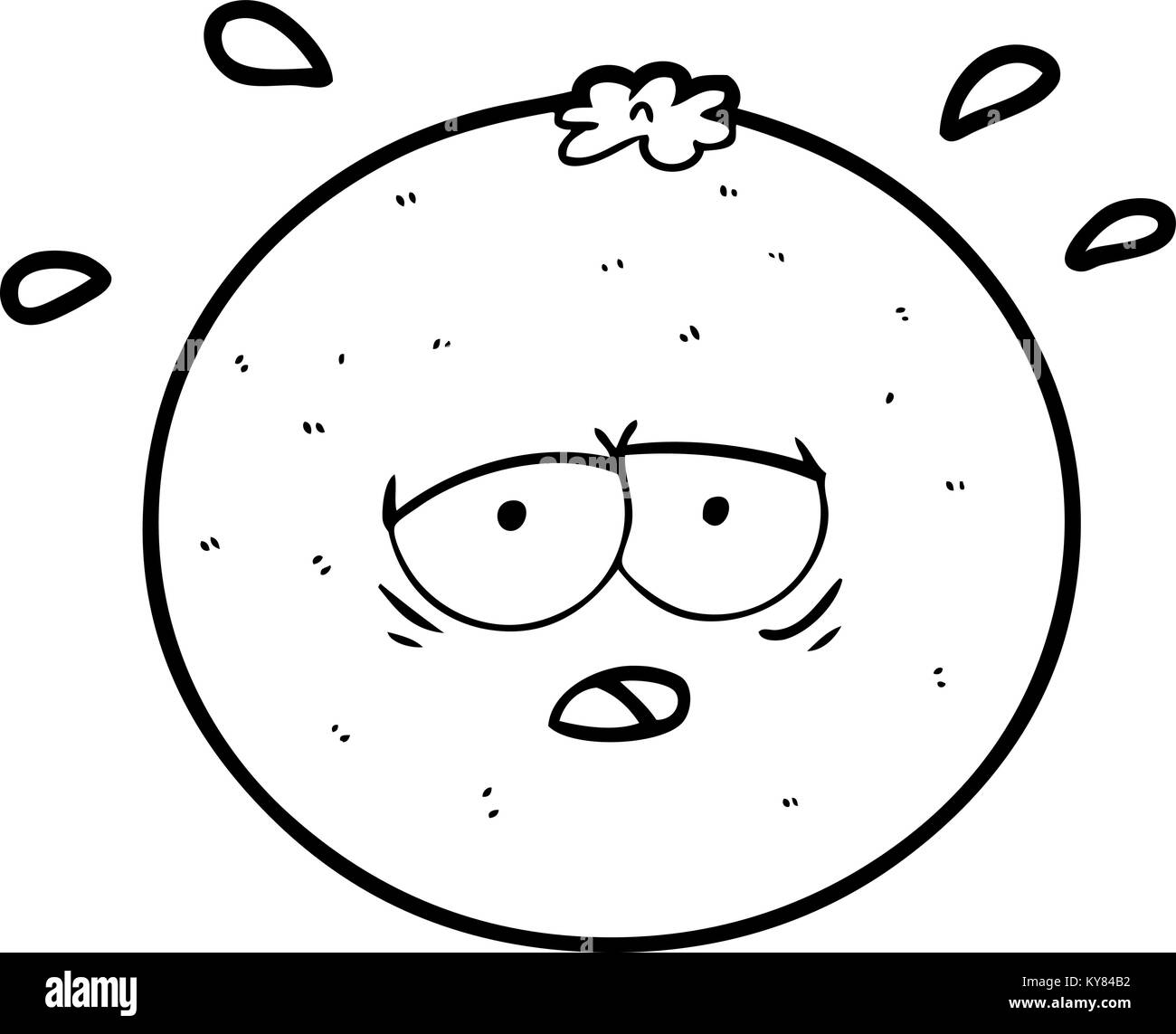 arancio del fumetto Illustrazione Vettoriale