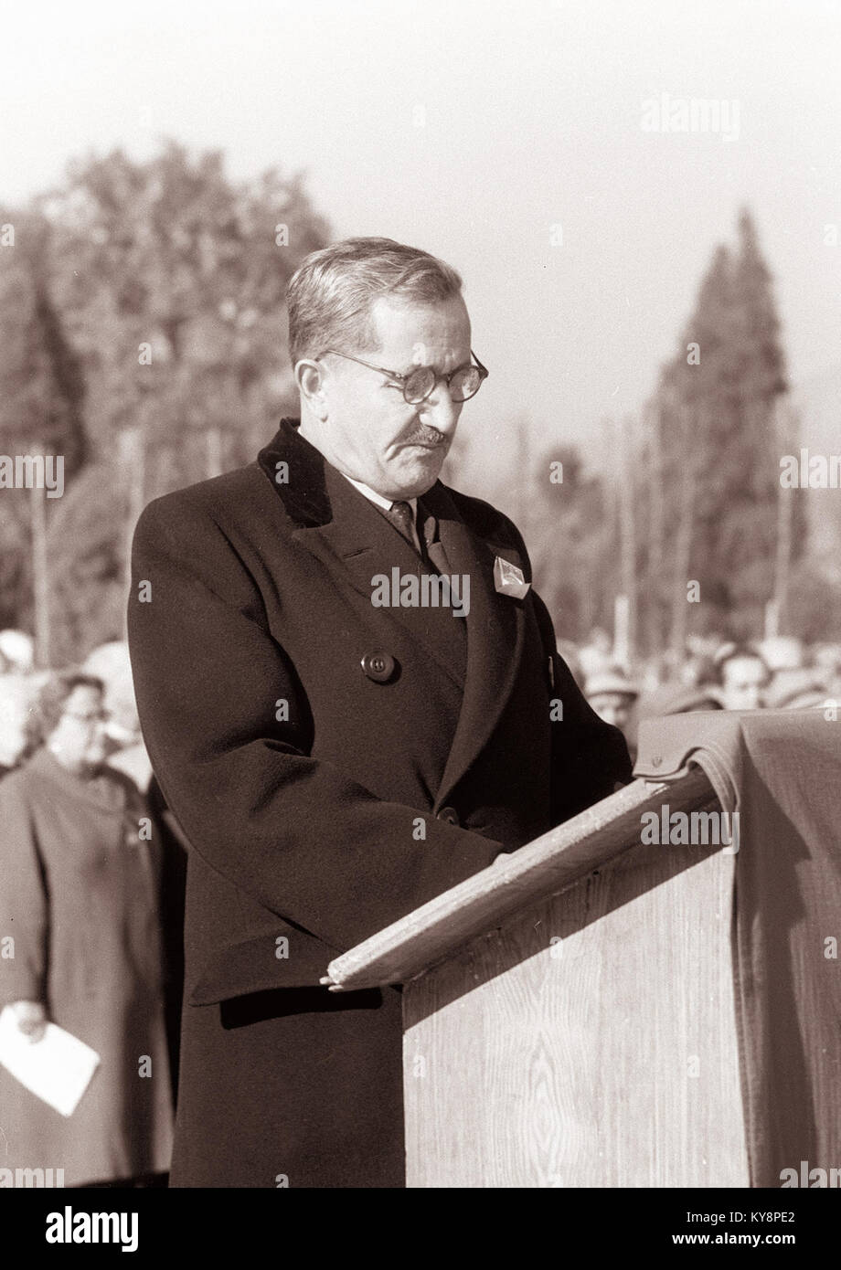 Odkritje spomenika žrtvam fašizma v Gradcu 1961 (15) Foto Stock