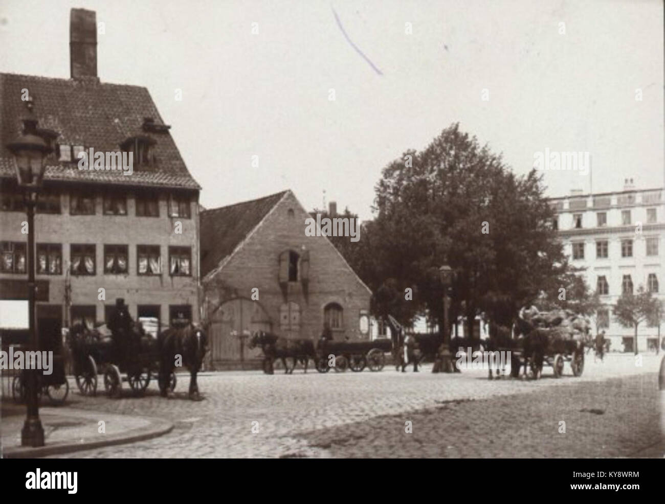 Store Strandstraede - Sankt Annae Plads corner 1900s Foto Stock