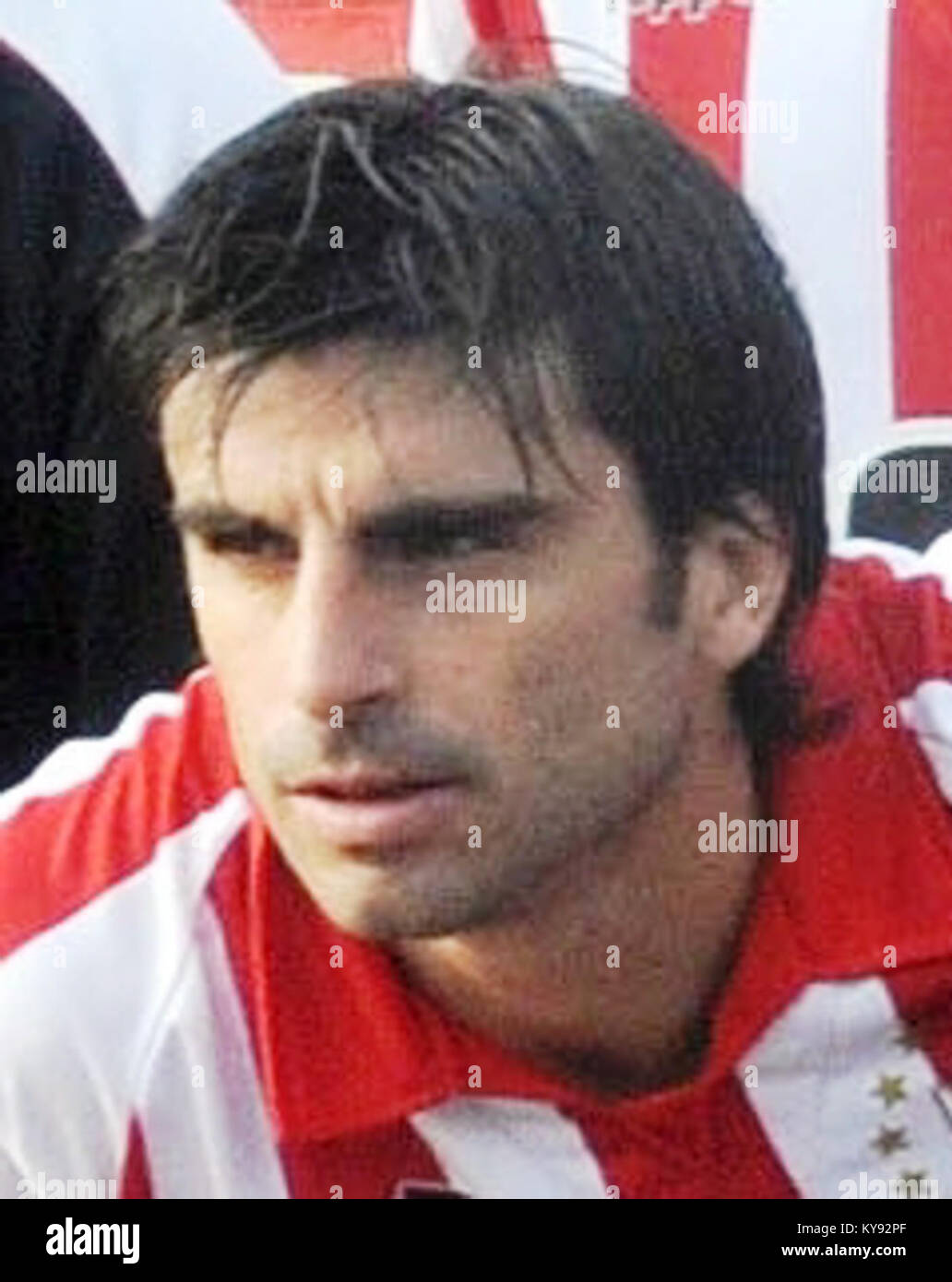 La partita di calcio del 2010 con Rodrigo Braña e Estudiantes de la Plata in Argentina mette in mostra competizioni sportive, giocatori e attività del club. Foto Stock