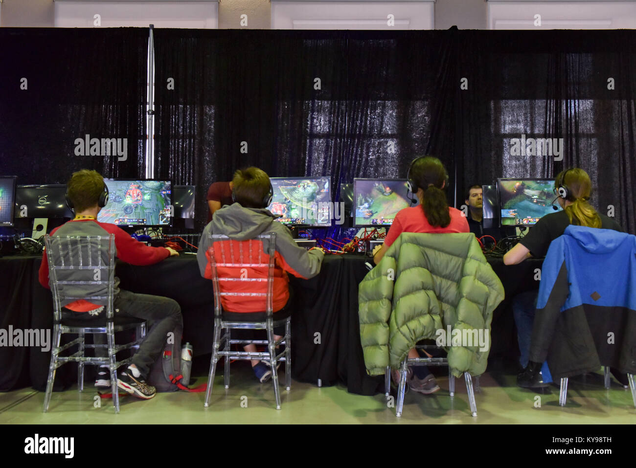 Video gaming convenzione, Mercato di Bonsecours Montreal Foto Stock