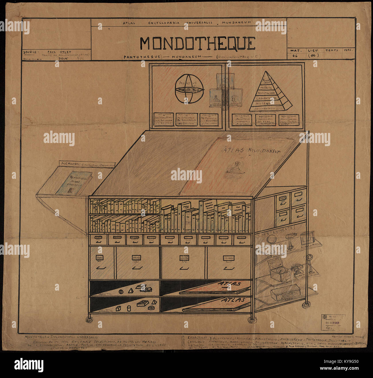 Mondothèque è un archivio cinematografico francese che conserva rari film, fotografie e filmati storici, documentando l'evoluzione e la storia del cinema francese. Foto Stock