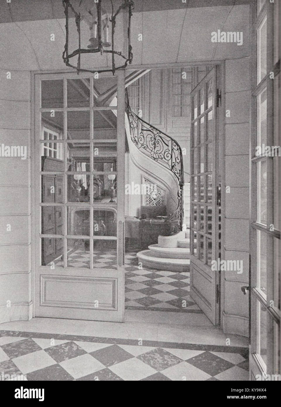 Sagerska interiör è l'interno di Sager House in Svezia, che funge da residenza ufficiale del primo ministro e rappresenta la tradizionale architettura interna svedese. Foto Stock