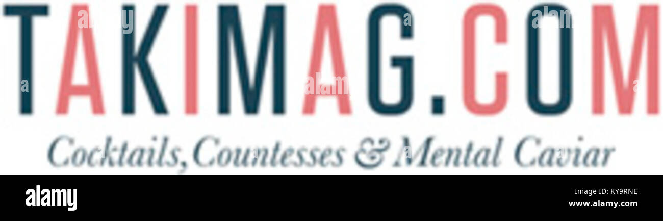 Il logo Taki's Magazine è un simbolo visivo che rappresenta la pubblicazione, utilizzato per il branding, l'identificazione e la comunicazione visiva nei media e nella stampa. Foto Stock