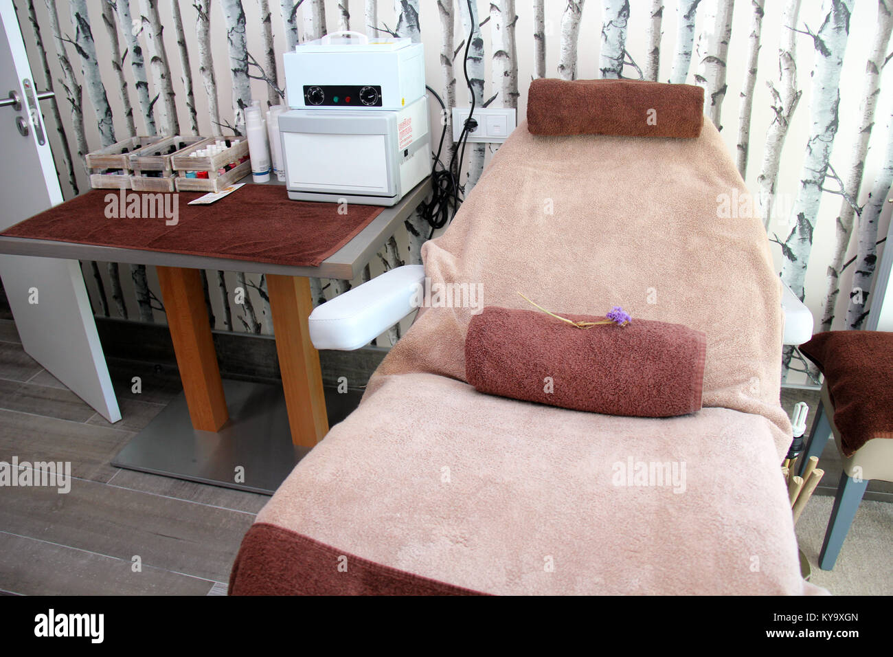 Tipo Spa sala trattamenti e massaggi Foto Stock