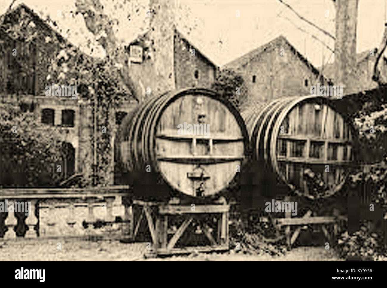Pavillons de Bercy, ancien quartier de négoce de vin Foto Stock