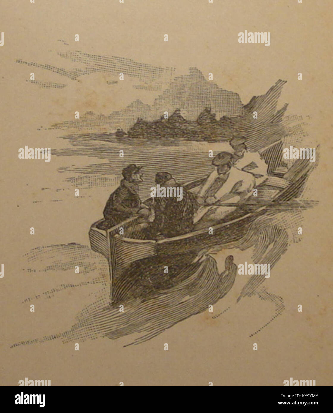 Questa illustrazione del 2016 di Georges Picard accompagna il libro *Contes d'Hiver* di Alphonse Daudet del 1896, che mostra l'interpretazione dell'artista dei temi della storia. Foto Stock