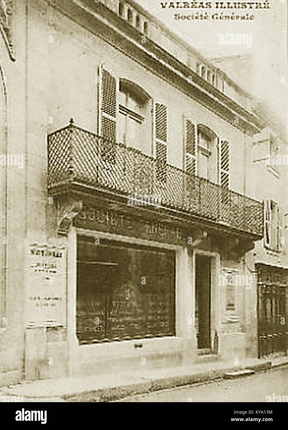 Société Générale, una banca multinazionale francese, con operazioni collegate a Valras, che ne illustrano l'importanza finanziaria, economica e regionale. Foto Stock