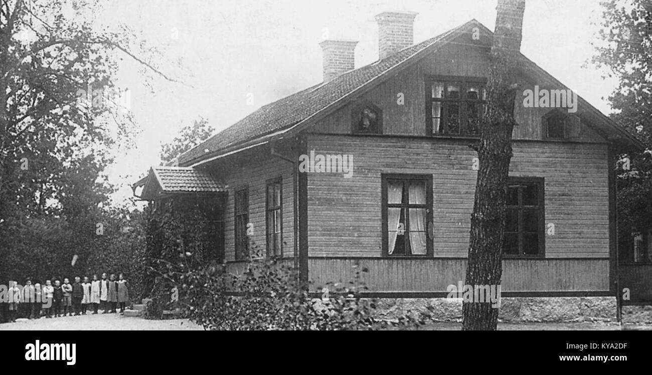 Vårby skola 1910-tal un Foto Stock
