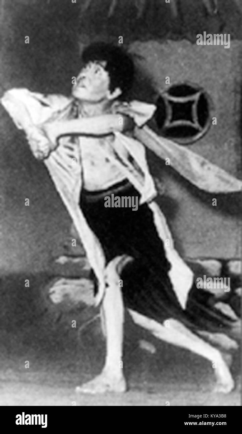 Ritratto di Wu Xiaobang, che documenta l'aspetto e il contesto storico dell'individuo. Foto Stock