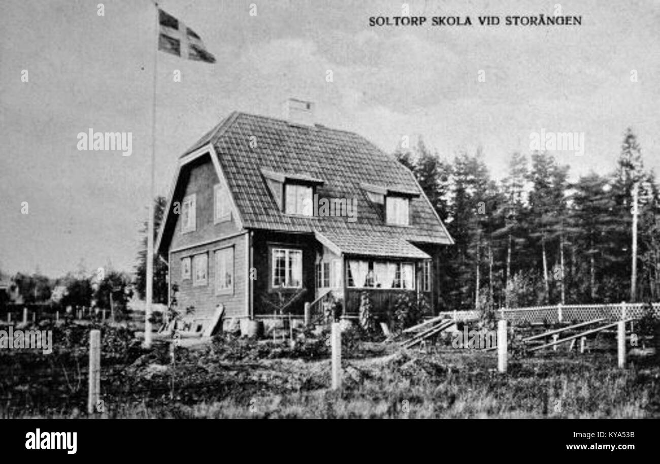 Soltorp Skola Storängen 1905 Foto Stock