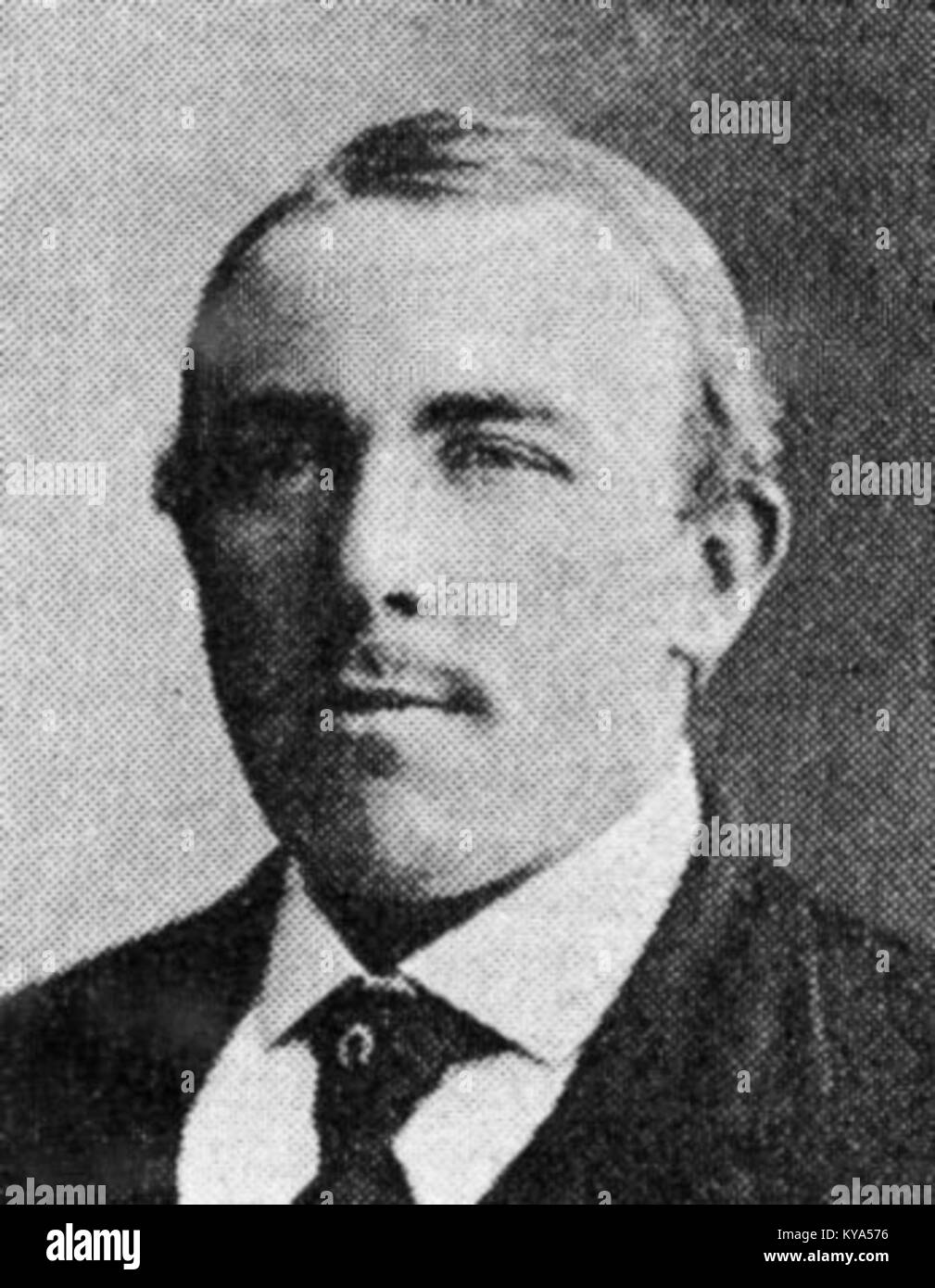 Ritratto e riferimento biografico di Martin Adolf Salbubæk, che documenta la sua vita, il suo aspetto e il suo contesto storico. Foto Stock