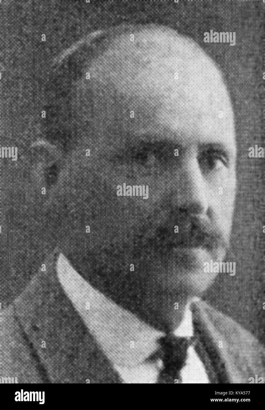 Ritratto e riferimento biografico di Olav Strøm, che documenta la sua vita, il suo contesto storico e i suoi contributi. Foto Stock