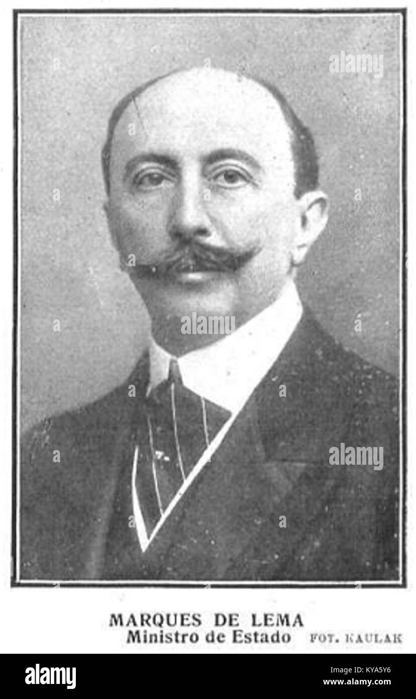 Il titolo ''Marqués de Lema'' era una denominazione nobile spagnola legata alla famiglia Kaulak, nota all'interno dell'aristocrazia e della politica spagnola per la sua influenza storica e rappresentazione della nobiltà in Spagna. Foto Stock
