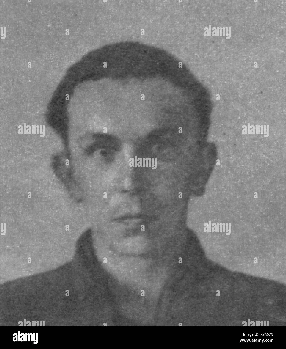 Ritratto di Władysław Skwarc, che documenta l'aspetto e l'abbigliamento dell'individuo, fornendo un contesto storico. Foto Stock