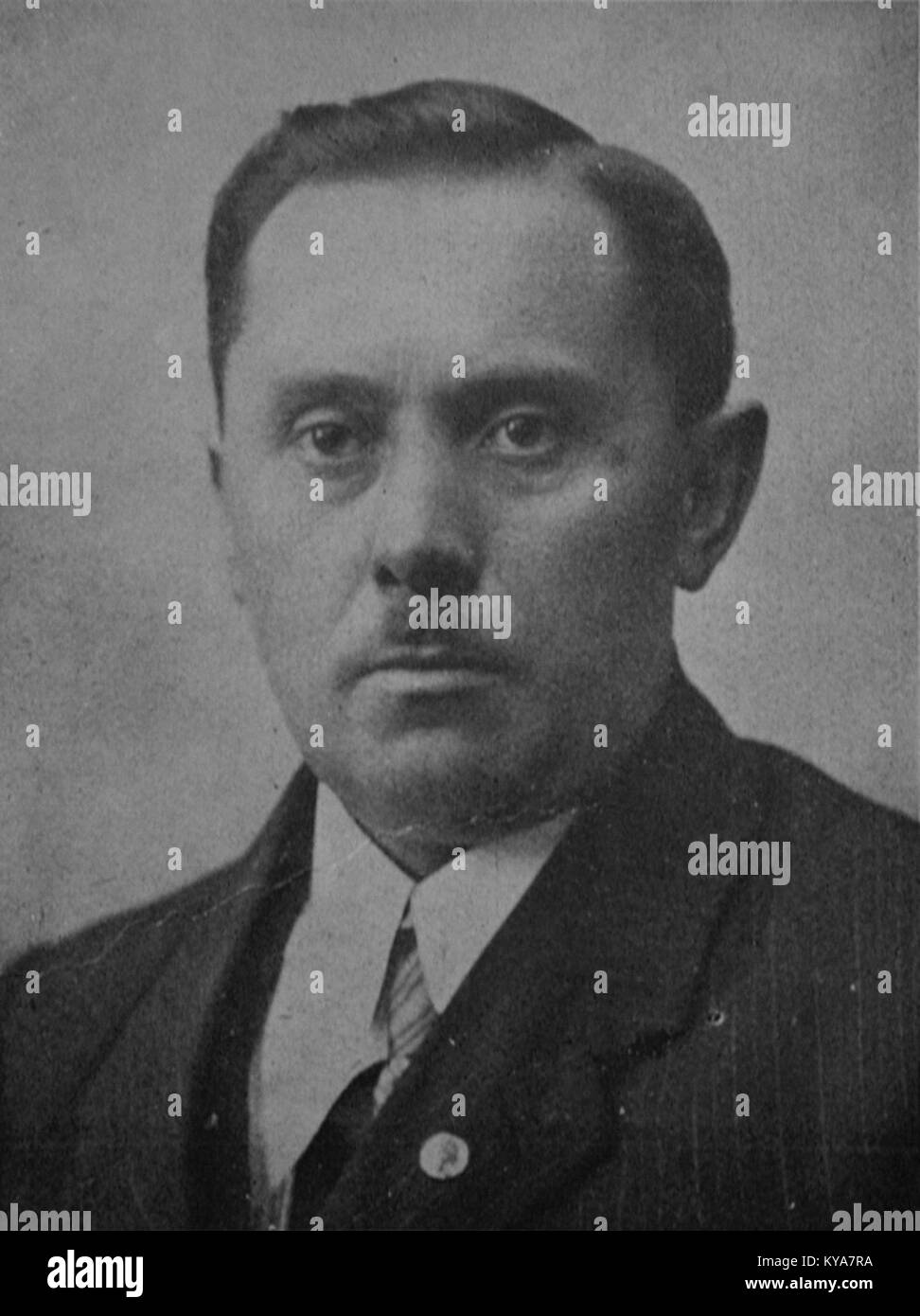 Ritratto di Václav Jáša, che mette in evidenza la sua somiglianza e identità come individuo, con particolare attenzione alle caratteristiche facciali e alla documentazione storica. Foto Stock